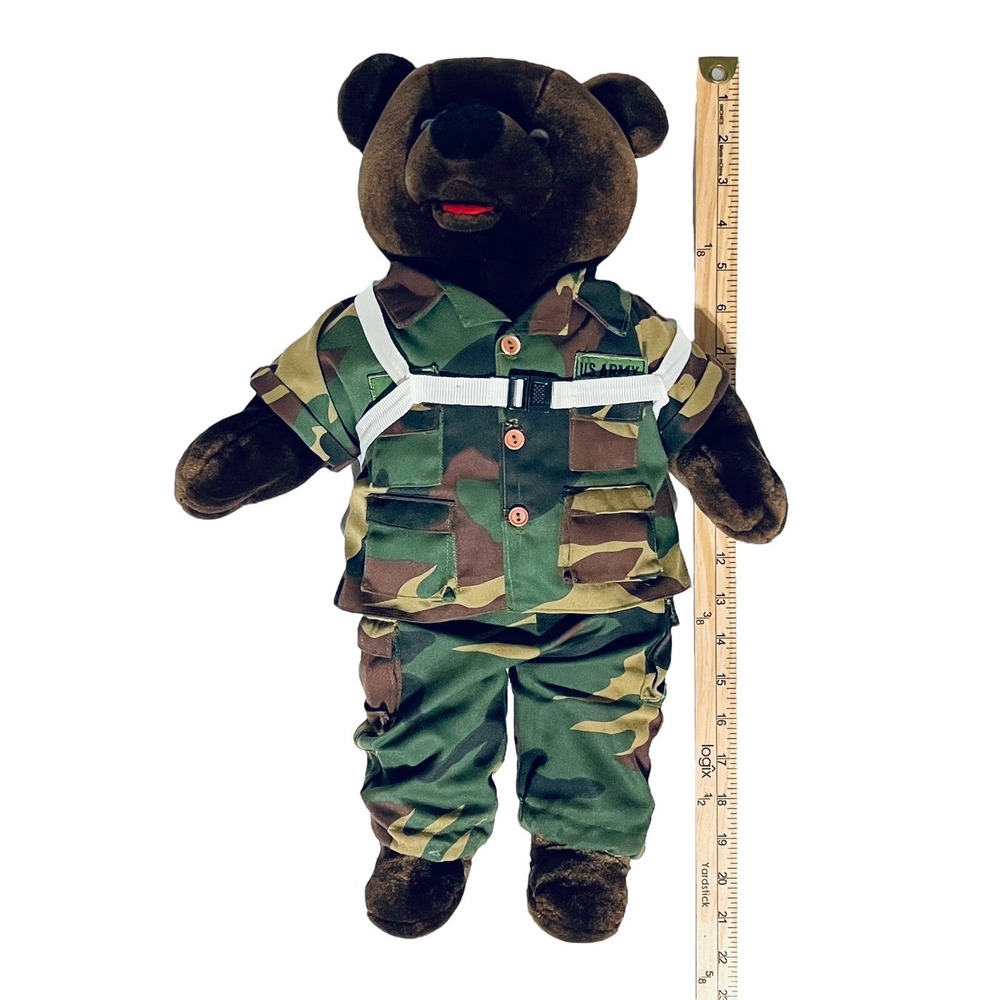 U.S. Army Bear Force of America Ranger 20 inch plush Retro Uniform Backpack - Picture 9 of 9